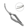 Debakey Bulldog Clamp – Curved, 2cm Atraumatic Jaws, 3.25" Cross Action