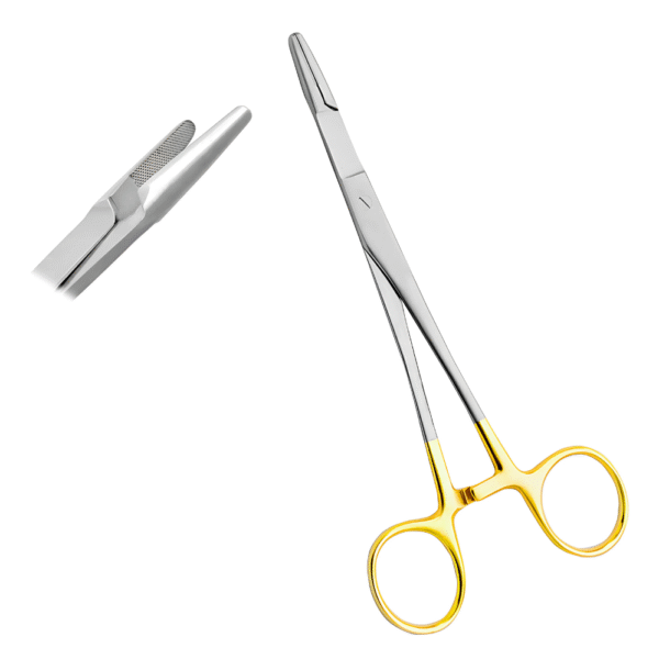 TC Olsen Hegar Needle Holder with Scissors 16cm - Image 2