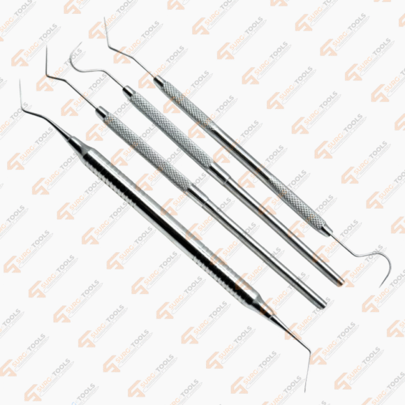 4 Pieces Explorer 23, 9, 2317A, Dg16 Dental Diagnostic Stainless Steel Instruments