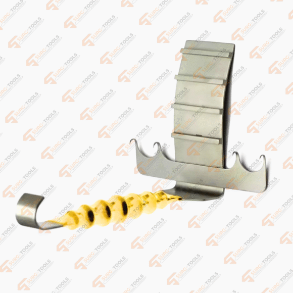 Abdominoplasty Abdominal Retractor Hook 4 Prongs Sharp Plastic Surgery Instruments