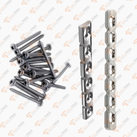 Reconstruction Plate 3.5mm 5 to 12 Holes 100 Pcs Screws 3.5mm - Image 3