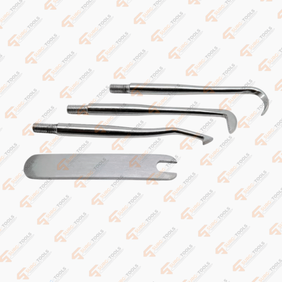 Dental Automatic Crown Bridges Remover Gun Kit Attachable 3 Points & 1 Wrench Orthodontics Stainless Steel Instruments - Image 3